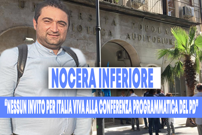 Nocera Inferiore. “Nessun invito per Italia Viva”: la nota di Santino Ruggiero