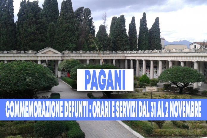 Pagani. Celebrazione di Tutti i Santi e dei Defunti, gli orari e servizi dal 31 ottobre al 2 novembre