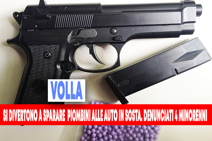 Volla: ammazzano il tempo sparando alle auto in sosta. Carabinieri denunciano 4 ragazzini