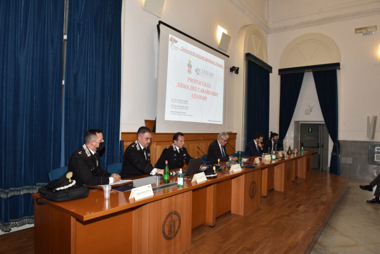 Napoli. Sicurezza digitale, lotta alla criminalità organizzata e tutela dell’ambiente. Protocollo d’intesa tra la Confapi e l’Arma dei Carabinieri