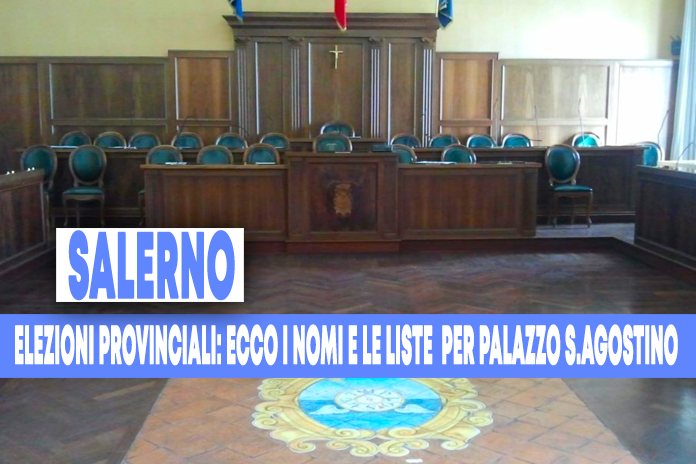 Salerno. Elezioni provinciali:  Ecco liste e nomi dei candidati per Palazzo Sant’Agostino