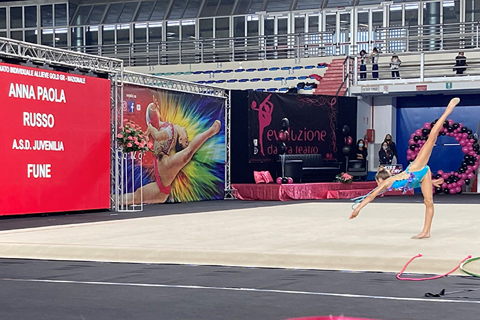 Ginnastica Ritmica: Anna Paola Russo finalista Nazionale Allieve 2. Ad Evoluzione Danza Angri affidata l’organizzazione