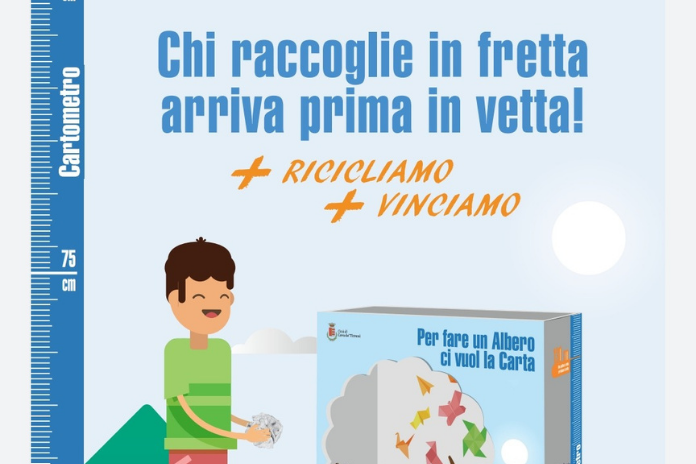 Cava de’ Tirreni. “Per fare un albero ci vuol la carta”: gli alunni delle scuole primarie si sfidano nella raccolta di carta