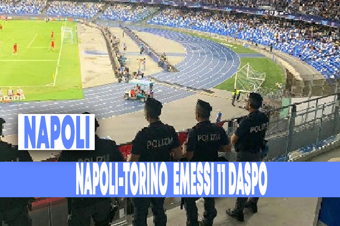 Napoli. DASPO per 11 tifosi che scavalcarono il settore della curva B per assistere a Napoli-Torino