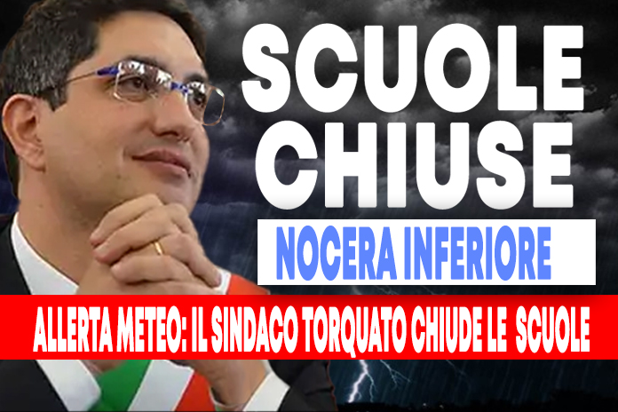 Domani 27 novembre, scuole chiuse a Nocera Inferiore