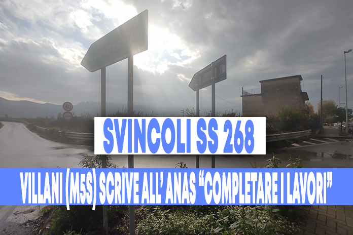 Svincoli SS268 Angri/Scafati/S. Antonio Abate/ S.E.M.Albino. Villani scrive all’Anas: “è urgente completare i lavori e prevedere un intervento di manutenzione”