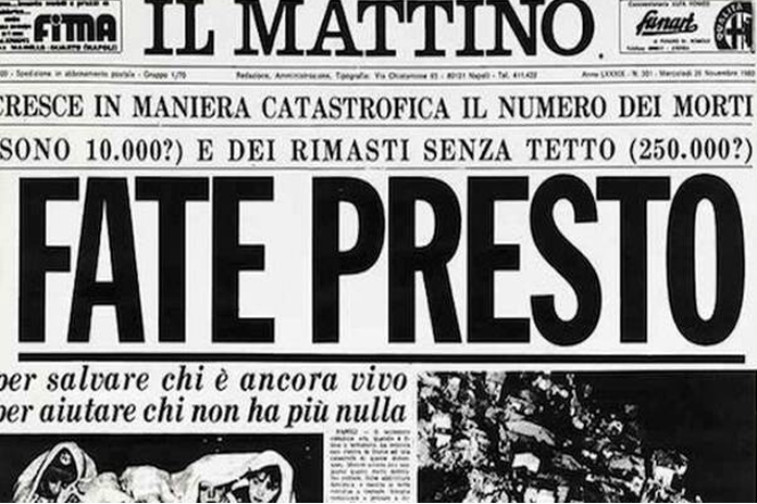 1980/2021: 41anni dopo la paura del Terremoto non si dimentica