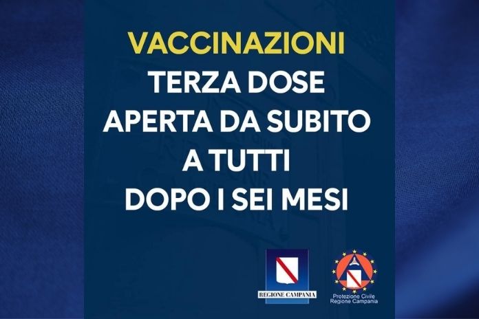 Vaccinazioni. Terza dose per tutti dopo sei mesi dall’ultima somministrazione