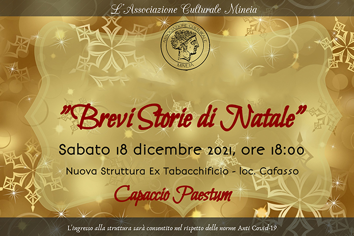 Capaccio Paestum: Brevi Storie di Natale, l’evento dell’Associazione Culturale Mineia