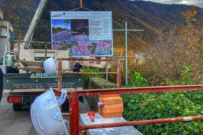 Nocera Superiore. Iniziano i lavori per il nuovo asse viario a via Petraro Pucciano