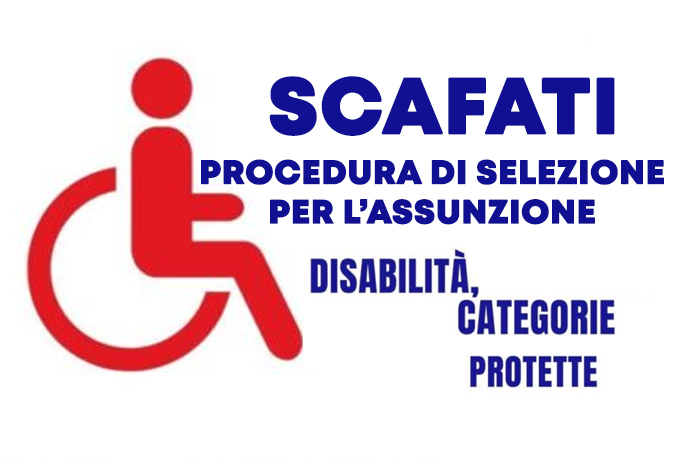 Scafati. Al via la procedura di selezione per l’assunzione di tre soggetti disabili o appartenenti a categorie protette