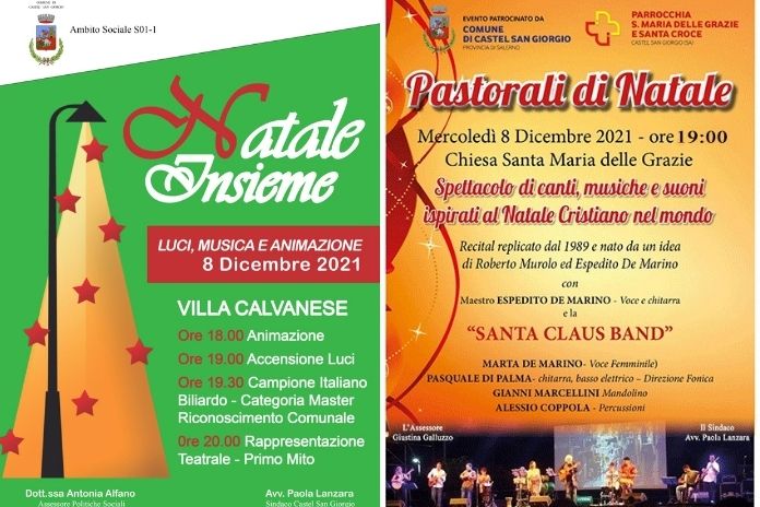 Castel San Giorgio inaugura gli eventi natalizi a partire dall’8 Dicembre