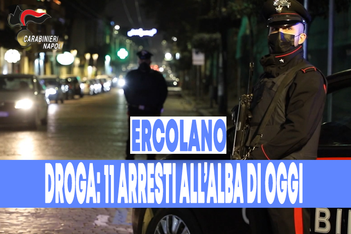 11 arresti a Ercolano: le indagini dopo un raid di fuoco