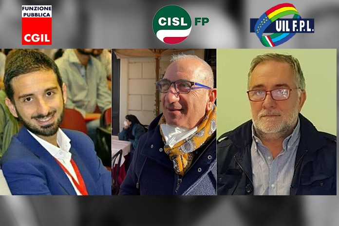 Segretari Provinciali della CGIL FP, CISL FP e UIL FPL