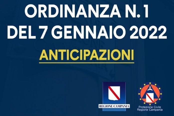 Regione Campania. Anticipazioni Ordinanza n°1 in corso di pubblicazione