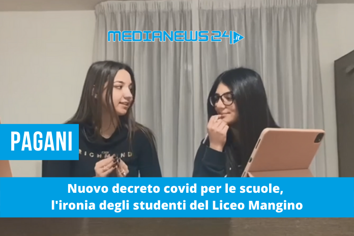 Pagani. Nuovo decreto covid per le scuole, l’ironia degli studenti del Liceo Mangino