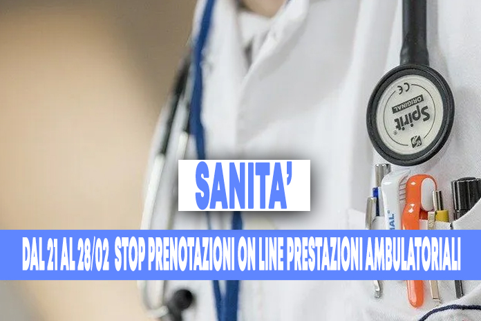 ASL: sospensione prenotazioni visite dal 21 al 28 febbraio per il passaggio al Cup Regionale