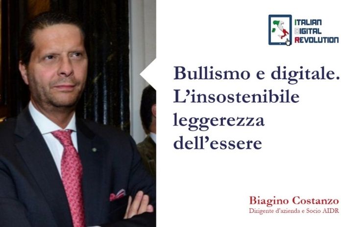 “Bullismo e digitale: l’insostenibile leggerezza dell’essere” di Biagino Costanzo, AIDR