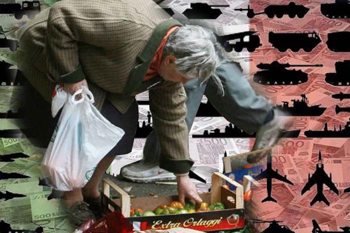 “Il Governo Draghi incrementa le spese militari, pensi ad aumentare le pensioni da fame!”: la nota LI.SI.PO