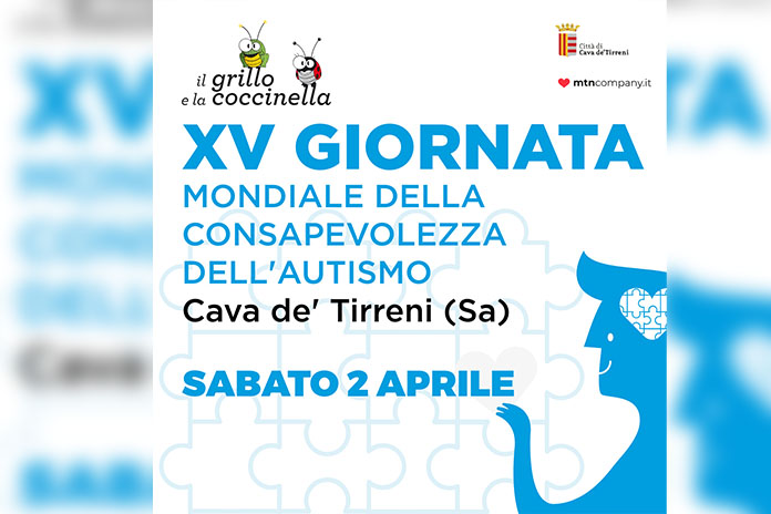 XV Giornata Mondiale della Consapevolezza dell’Autismo, sabato 2 aprile Cava de’ Tirreni si tinge di blu