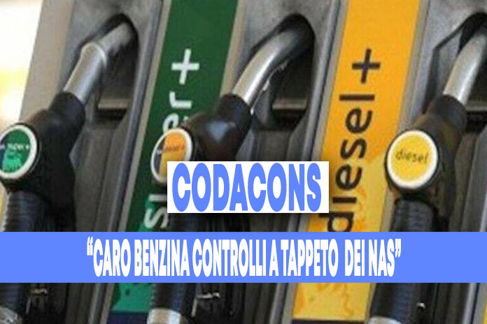 Codacons, controlli dei NAS a tappeto caro benzina