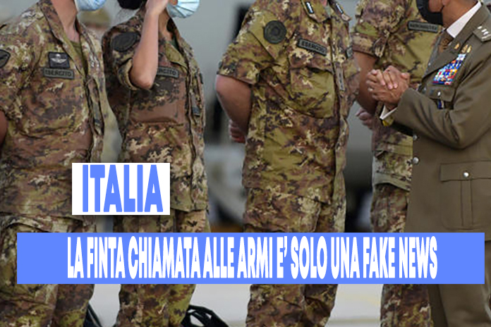 Chiamata alle armi obbligatoria per i nati 1990-2003 per la guerra in Ucraina: la Fake news