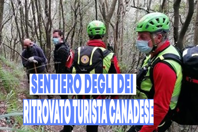 Sentiero degli Dei, escursionista canadese ritrovato dal Soccorso Alpino