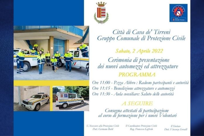 Cava de’ Tirreni. La Protezione Civile accoglie nuovi mezzi e volontari