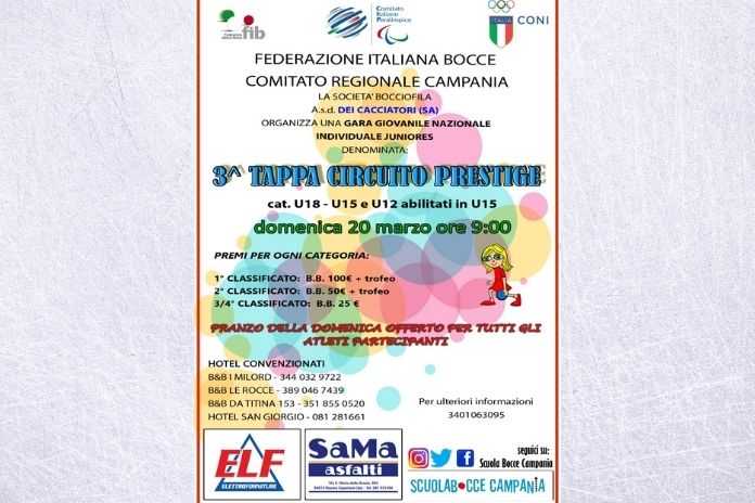 Federbocce Campania. Terza tappa Circuito Prestige: i campioncini della Raffa a Nocera Superiore