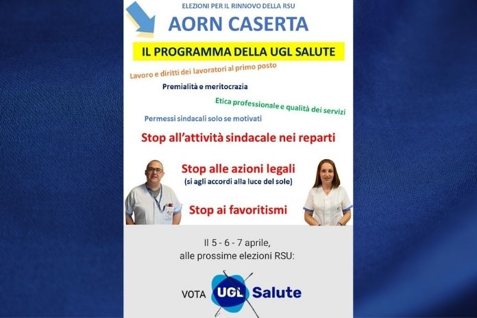 Ugl Caserta sulle elezioni per il rinnovo della Rsu all’Ospedale Sant’Anna e San Sebastiano