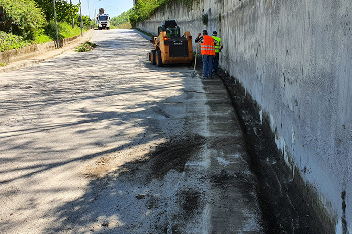 Mercato San Severino. Inizio lavori alla Sp 309: nuova pavimentazione e messa in sicurezza