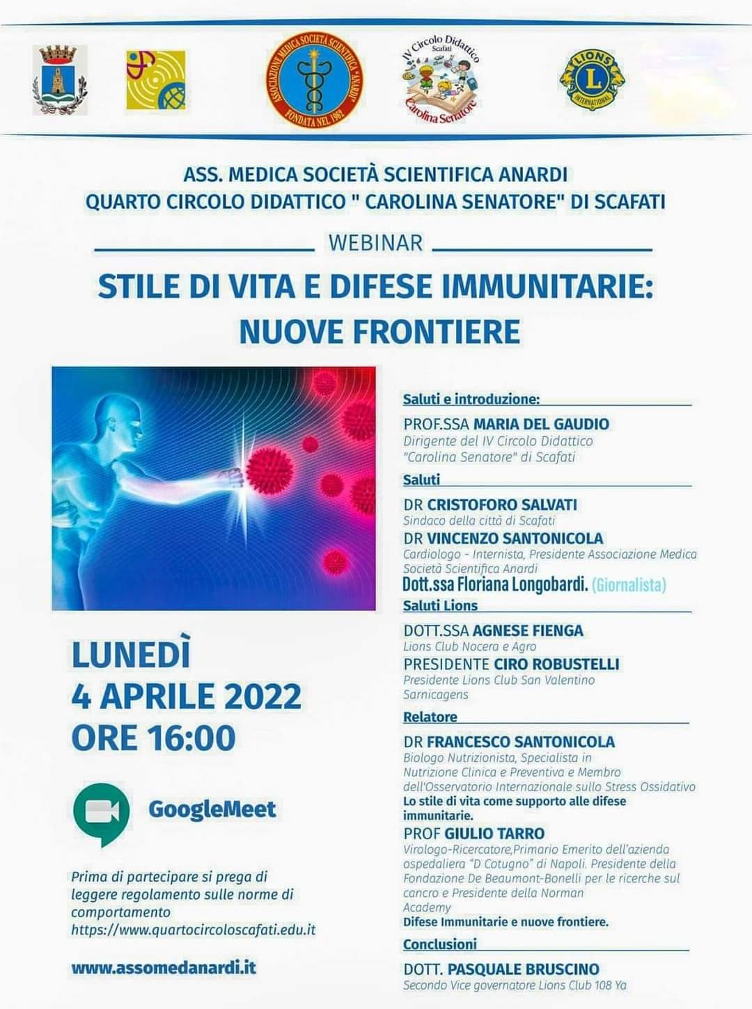 “Stile di vita e difese immunitarie, nuove frontiere”: boom di presenze per l’associazione Medica Società Scientifica Anardi