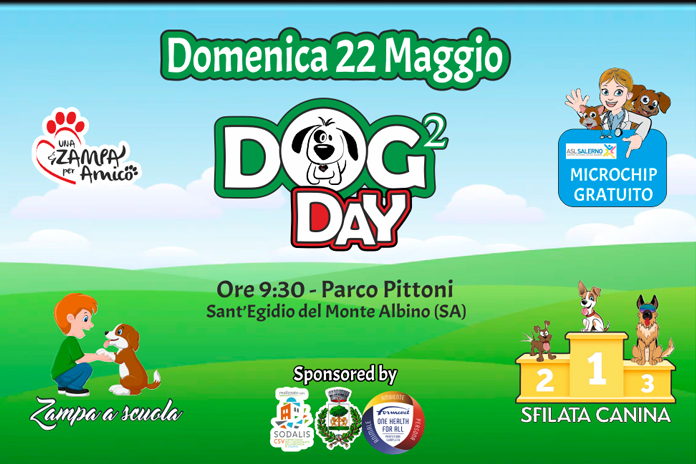 Sant’Egidio del Monte Albino, ritorna “Dog Day 2”, domenica 22 maggio Parco Pittoni