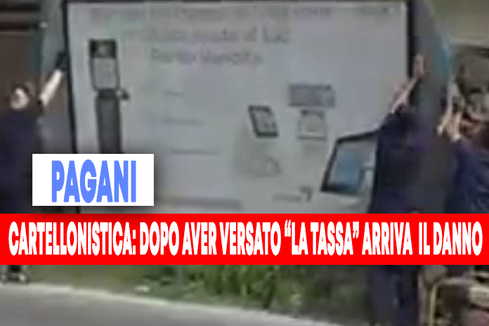 Pagani. Tassa Cartellonistica