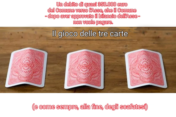 Scafati. Il gioco delle tre carte a spese del bilancio dell’ACSE e del Comune
