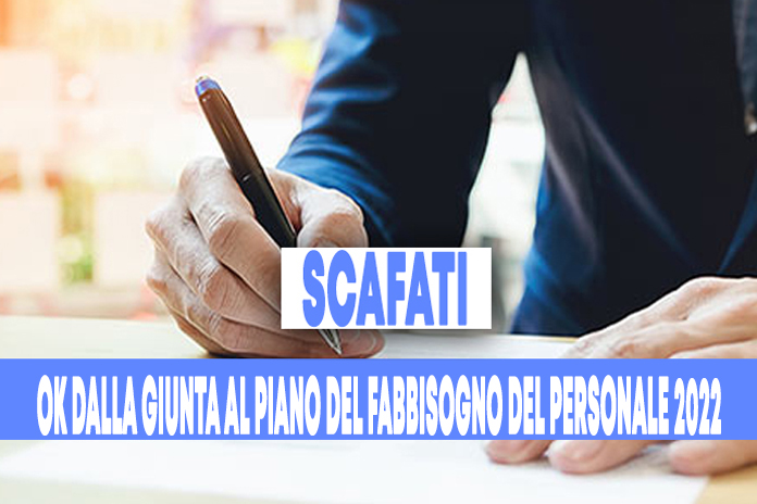 Scafati. Ok dalla Giunta al piano del fabbisogno del personale 2022