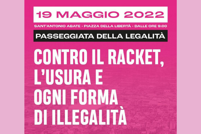 Sant’Antonio Abate. Il 19 maggio la “Passeggiata della Legalità – Terra Nostra”