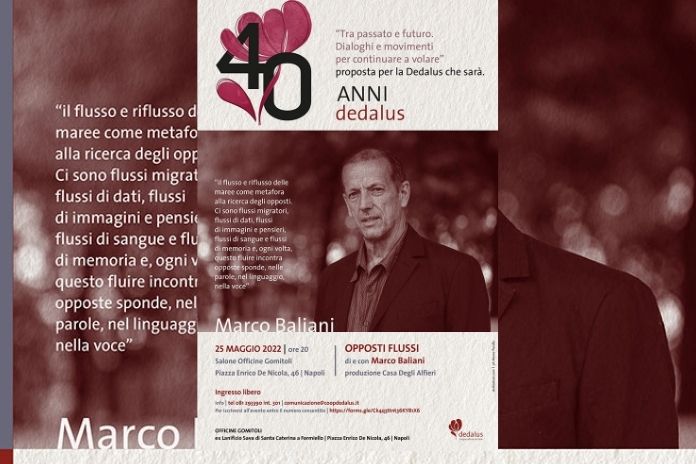 Napoli. Dedalus festeggia i suoi 40 anni con “Opposti flussi”