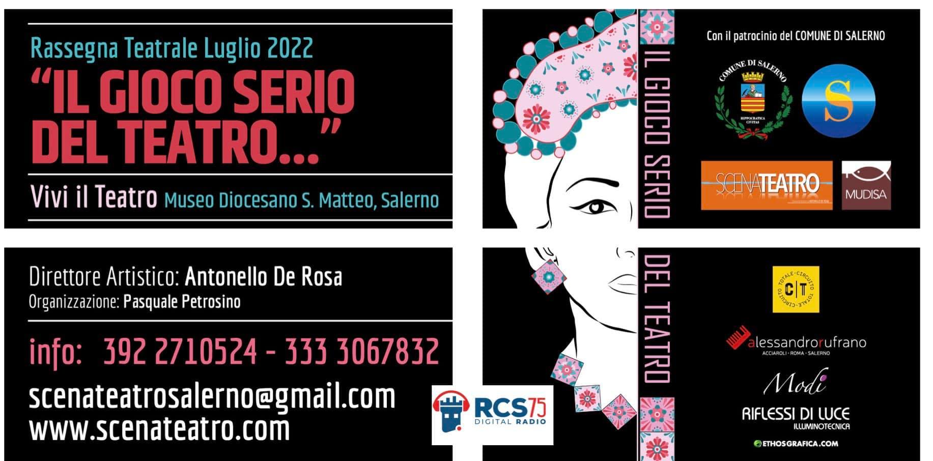 Salerno. Al via il nuovo cartellone de “Il Gioco serio del Teatro“