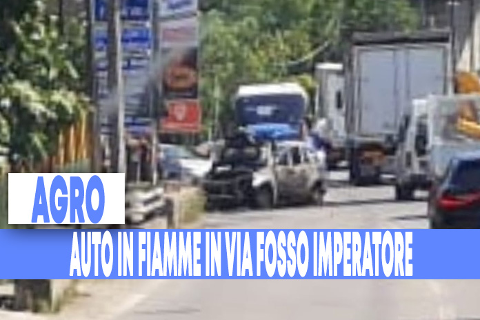 Agro. Auto in fiamme a Fosso Imperatore