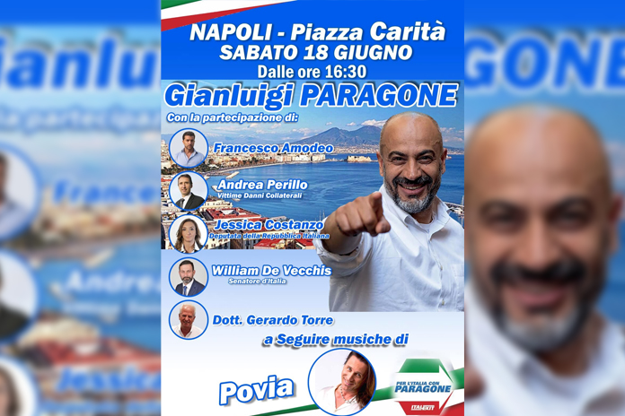 Paragone arriva a Napoli: Italexit Salerno c’è