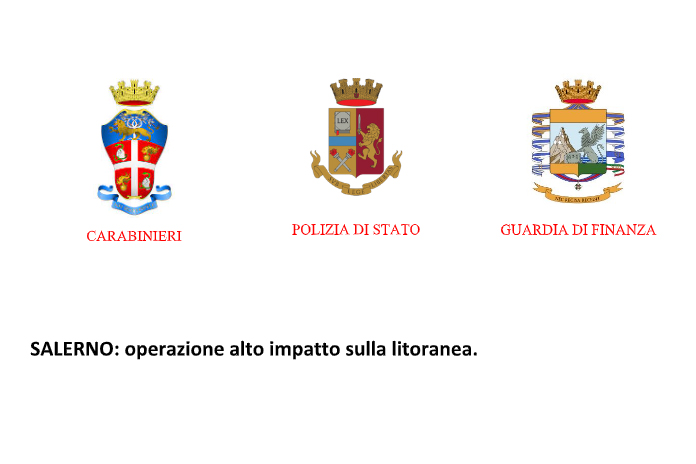 Salerno: operazione alto impatto sulla litoranea