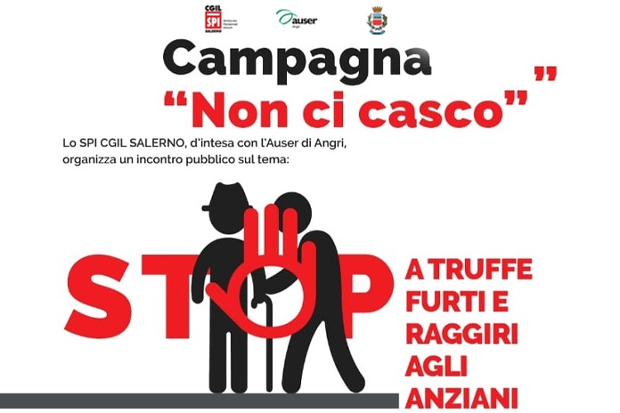 Angri. “Non ci casco”: incontro pubblico sul tema delle truffe ai danni di anziani