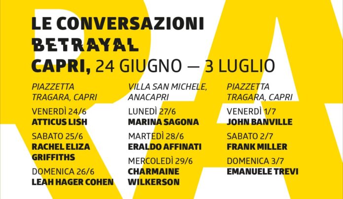 Capri. LE CONVERSAZIONI / Al via da venerdì il festival letterario di Antonio Monda e Davide Azzolini 