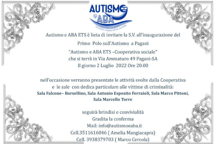 Pagani. Inaugura il Primo Polo sull’autismo