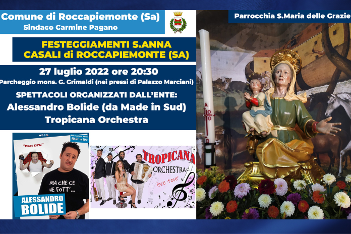 Roccapiemonte. Fervono i preparativi in onore di Sant’Anna