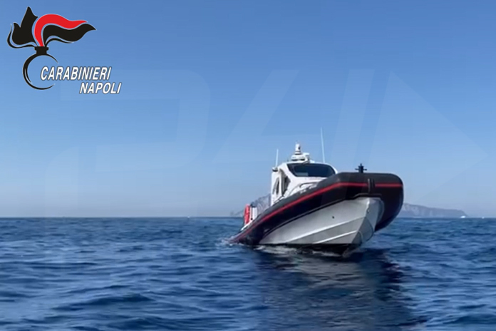 Costiera Sorrentina: controlli in mare dei Carabinieri nell’area marina tutelata di Punta Campanella