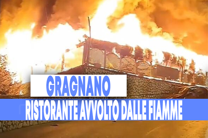 Terrore a Gragnano. Improvviso rogo che distrugge il ristorante