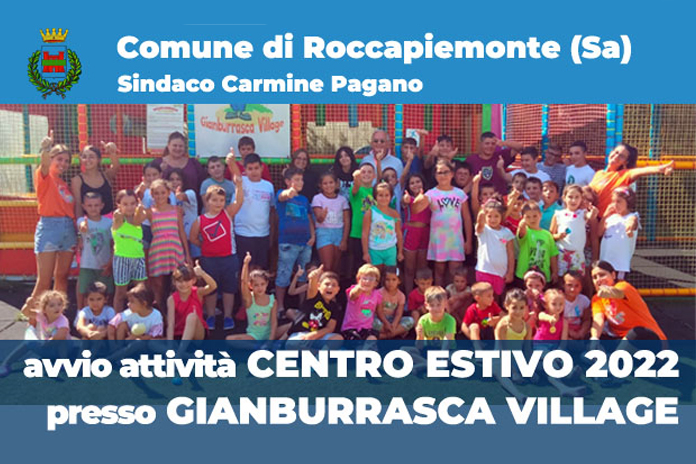 Roccapiemonte. Avvio Centro Estivo. Erogati numerosi voucher e bonus