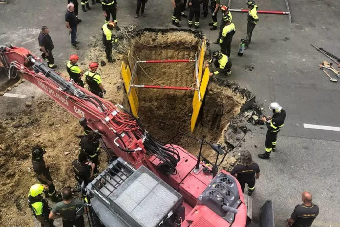 Roma crollo, banda del buco